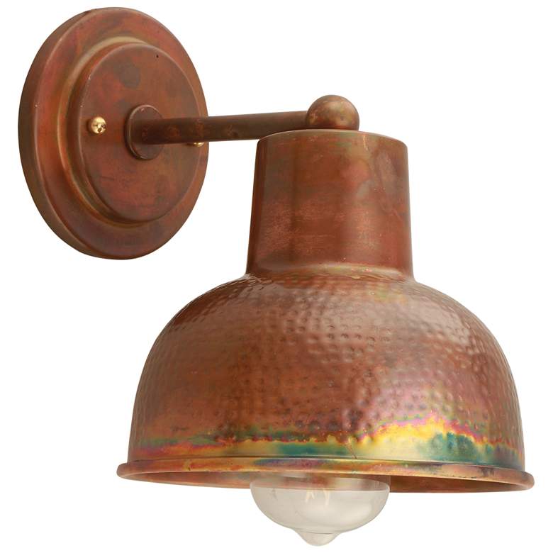 Image 1 Innovations Lighting Charita 9" High Burnt Copper LED Wall Sconce