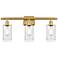 Innovations Lighting Clymer 26" Clear Glass and Satin Gold Bath Light