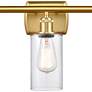Innovations Lighting Clymer 26" Clear Glass and Satin Gold Bath Light