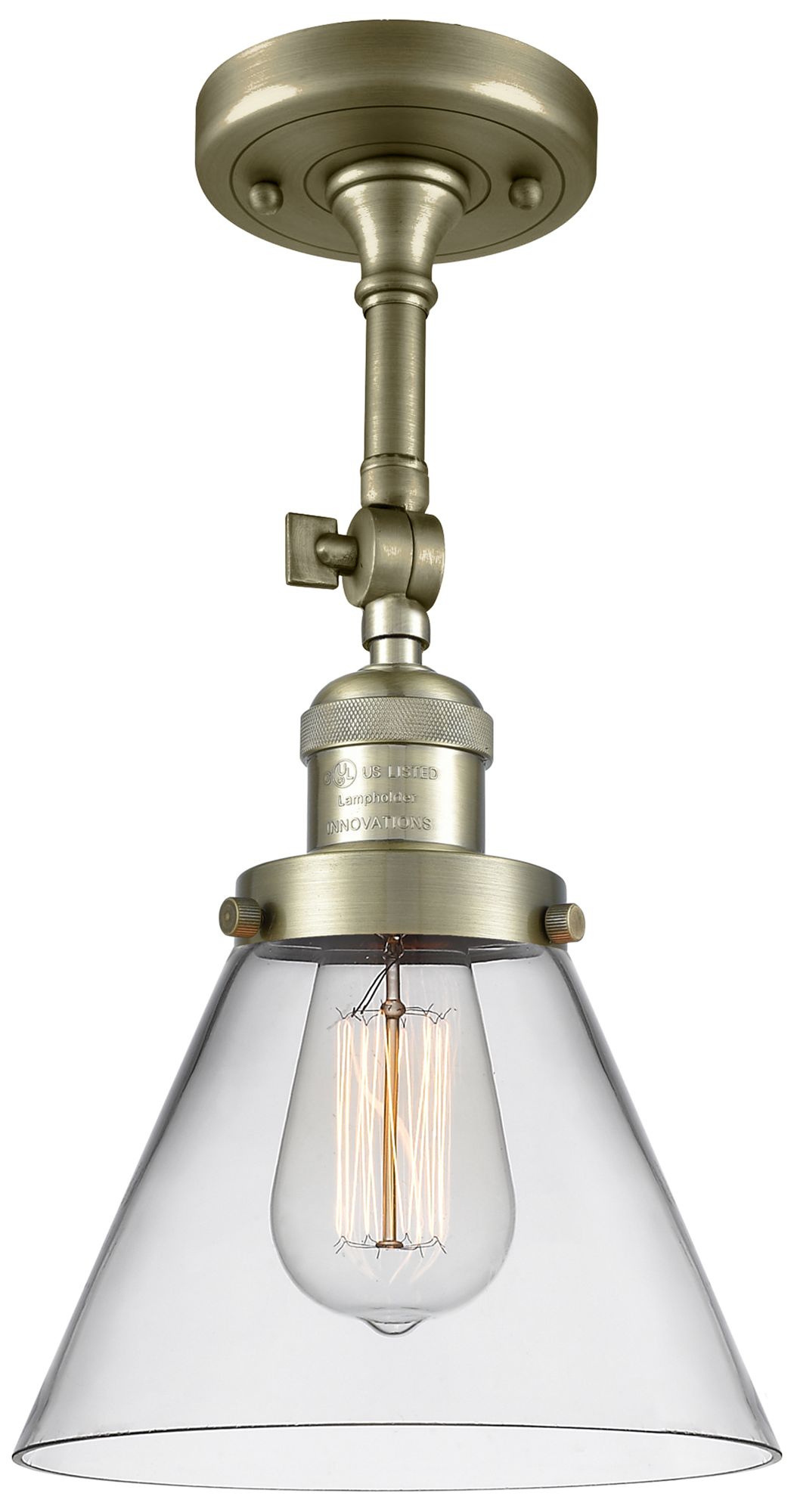 Innovations Lighting Cone Brass - Antique Brass Collection