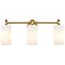 Innovations Lighting Crown Point 24" Brass and White Glass Bath Light