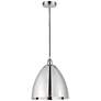 Innovations Lighting Edison 12" Chrome Finish Modern Dome Mini Pendant