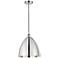 Innovations Lighting Edison 12" Chrome Finish Modern Dome Mini Pendant