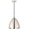 Innovations Lighting Edison 12" Polished Nickel Dome Mini Pendant