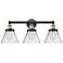 Innovations Lighting Edison Cone 25 3/4" Black and Brass Bath Light
