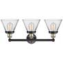 2_Innovations Lighting Edison Cone 25 3/4" Black and Brass Bath Light more views