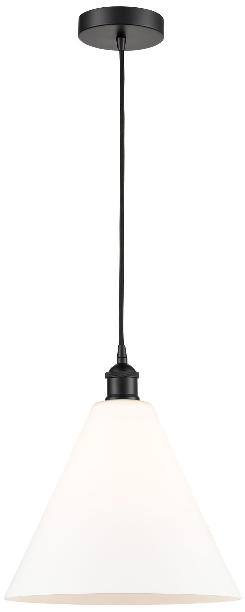 Innovations Lighting Edison Glass Cone Black Collection