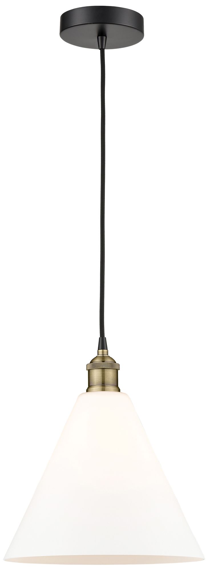 Innovations Lighting Edison Glass Cone Black Collection