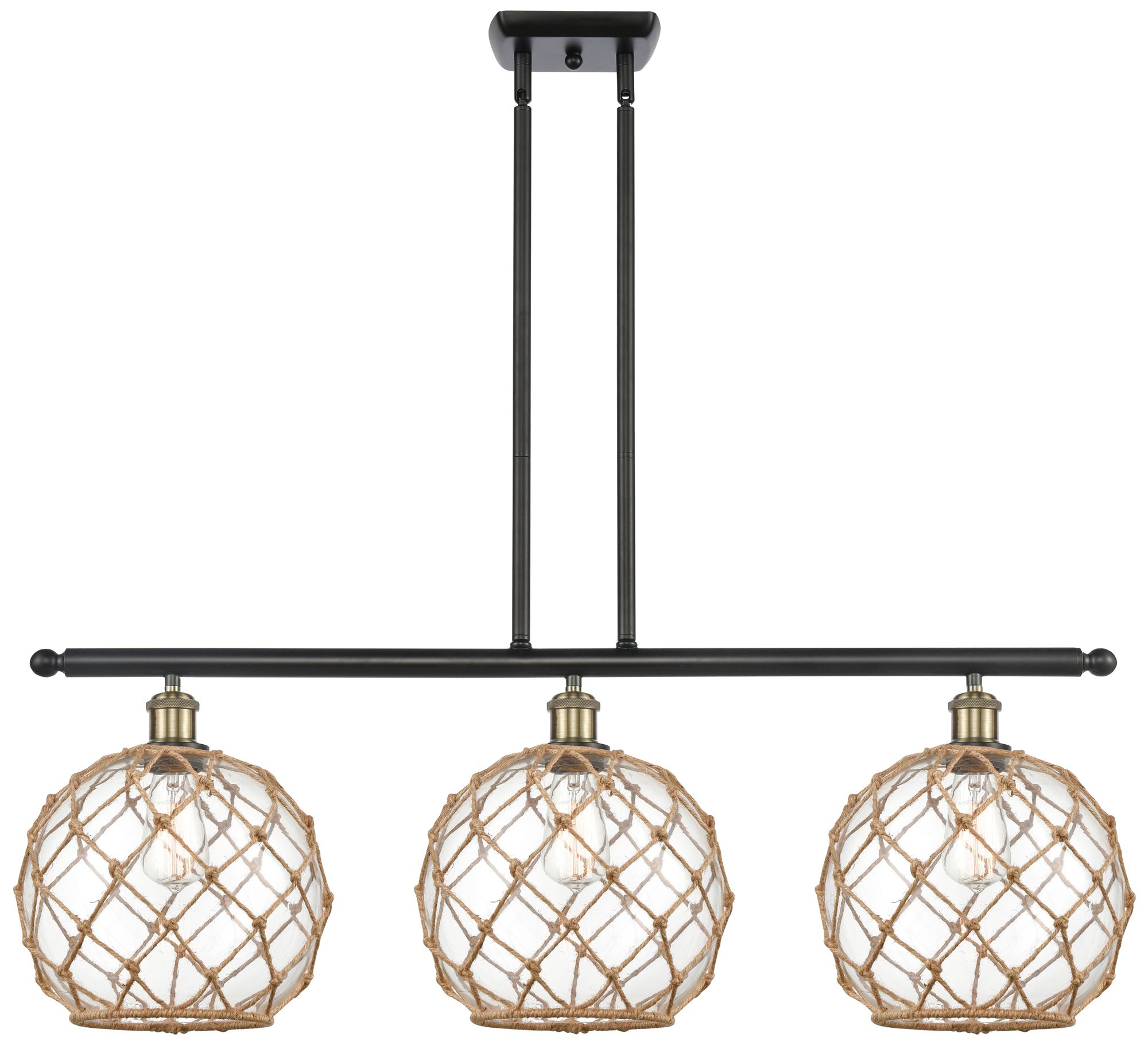 Innovations Lighting Farmhouse Rope Black Collection