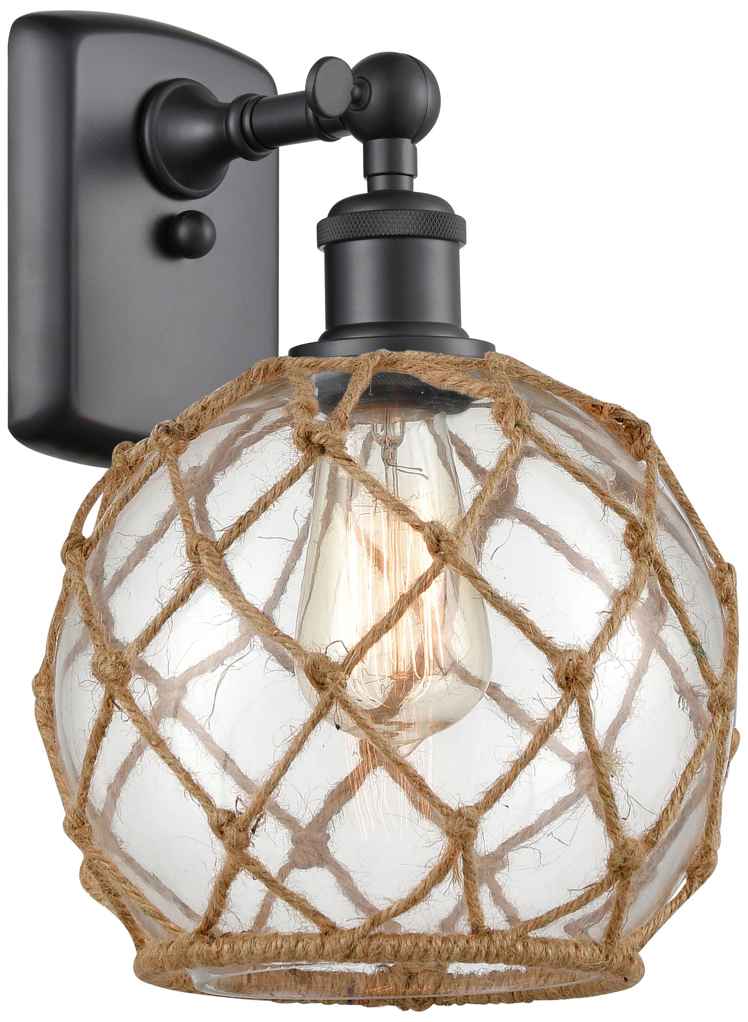 Innovations Lighting Farmhouse Rope Black Collection