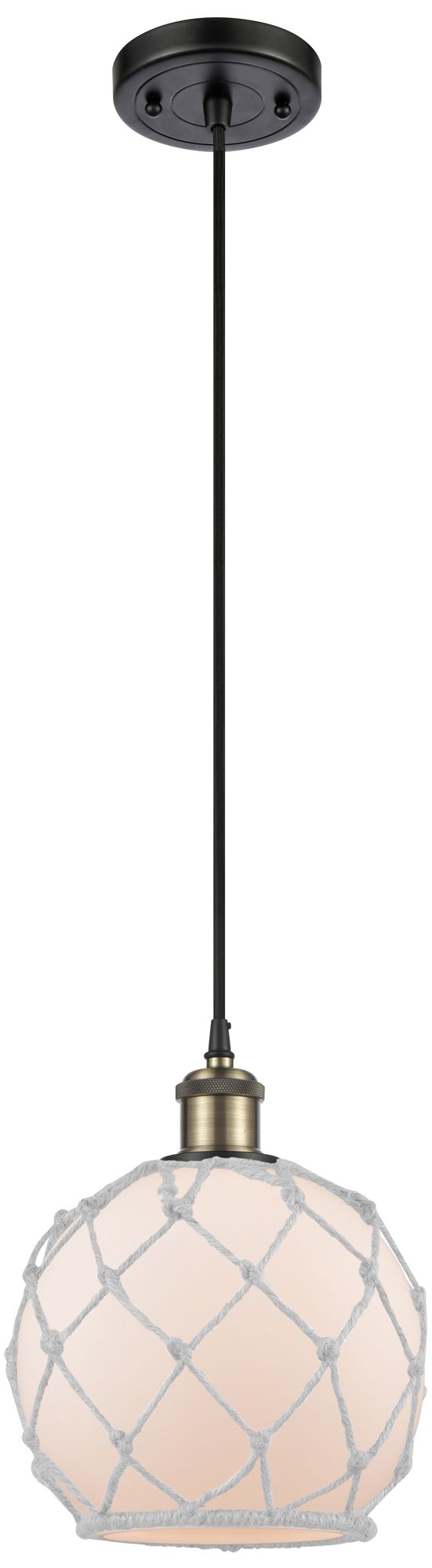 Innovations Lighting Farmhouse Rope Black Collection