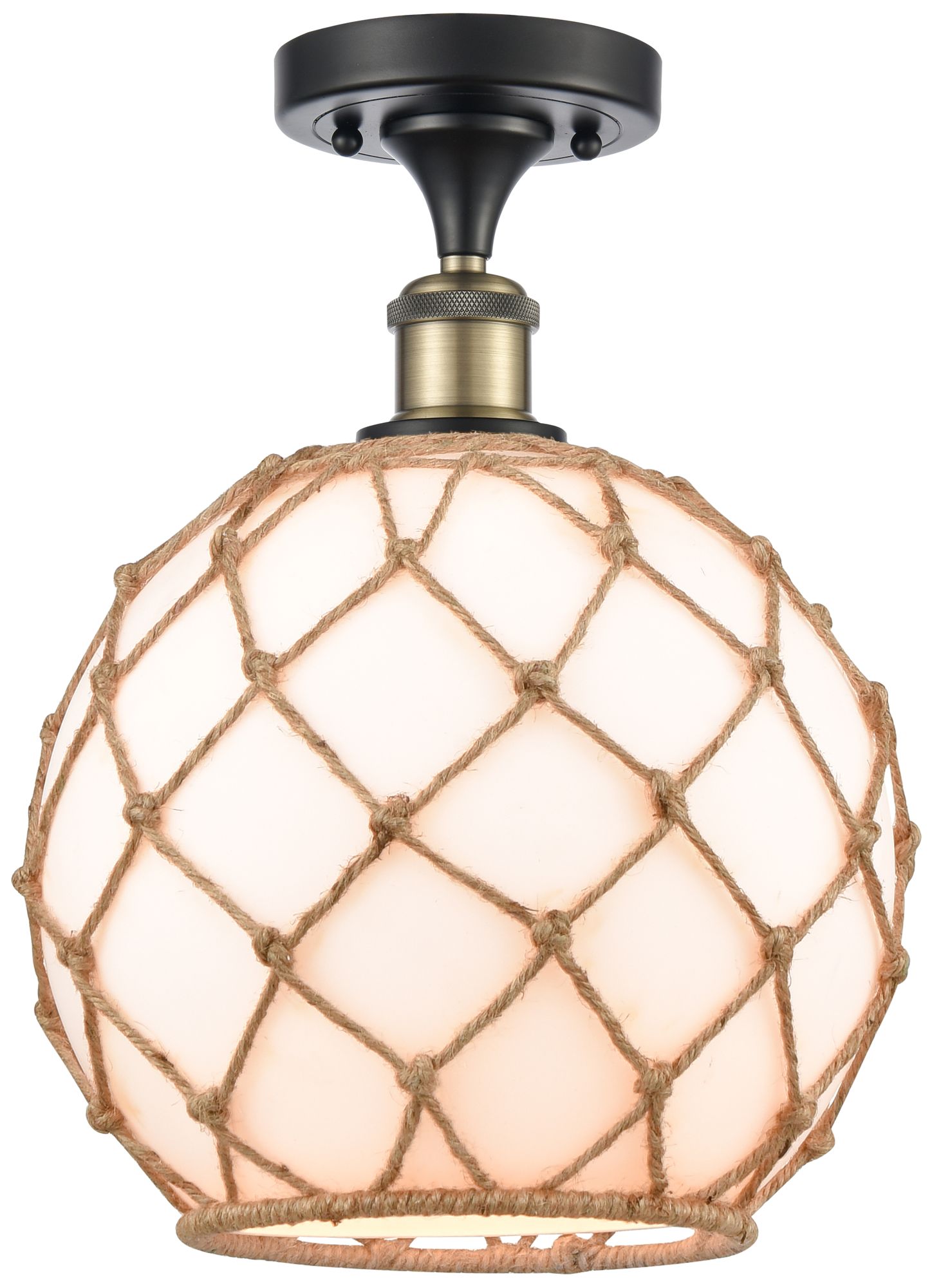 Innovations Lighting Farmhouse Rope Black Collection