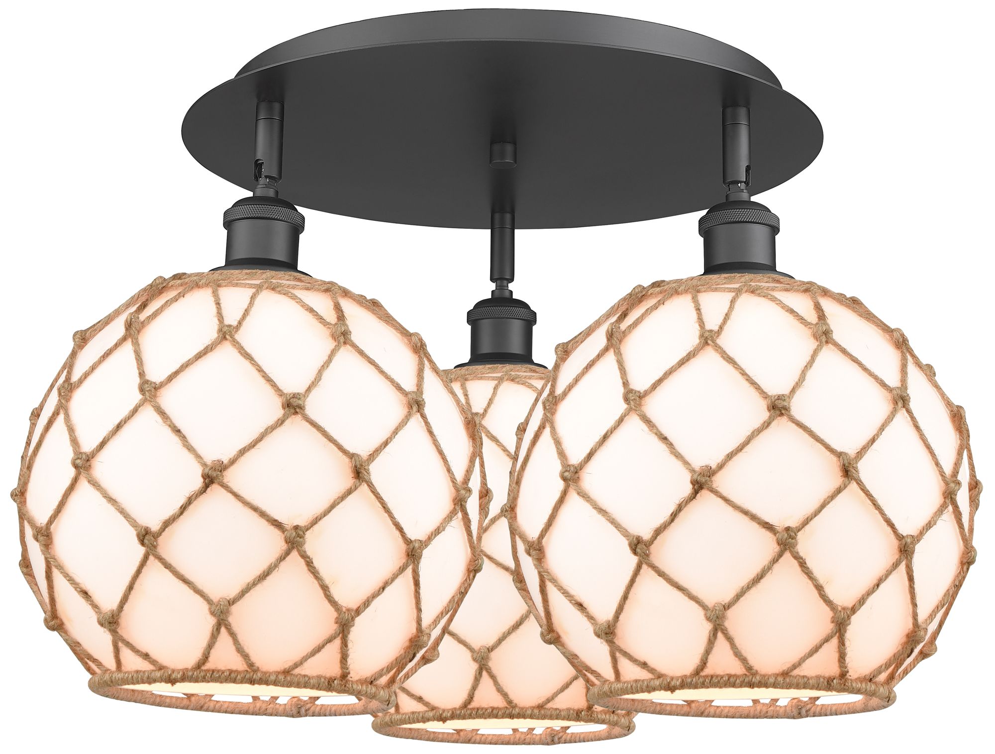Innovations Lighting Farmhouse Rope Black Collection