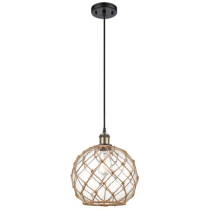 Innovations Lighting Farmhouse Rope Black Collection