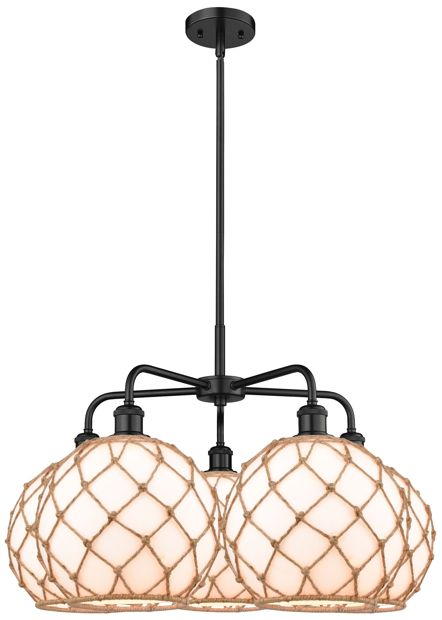 Innovations Lighting Farmhouse Rope Black Collection