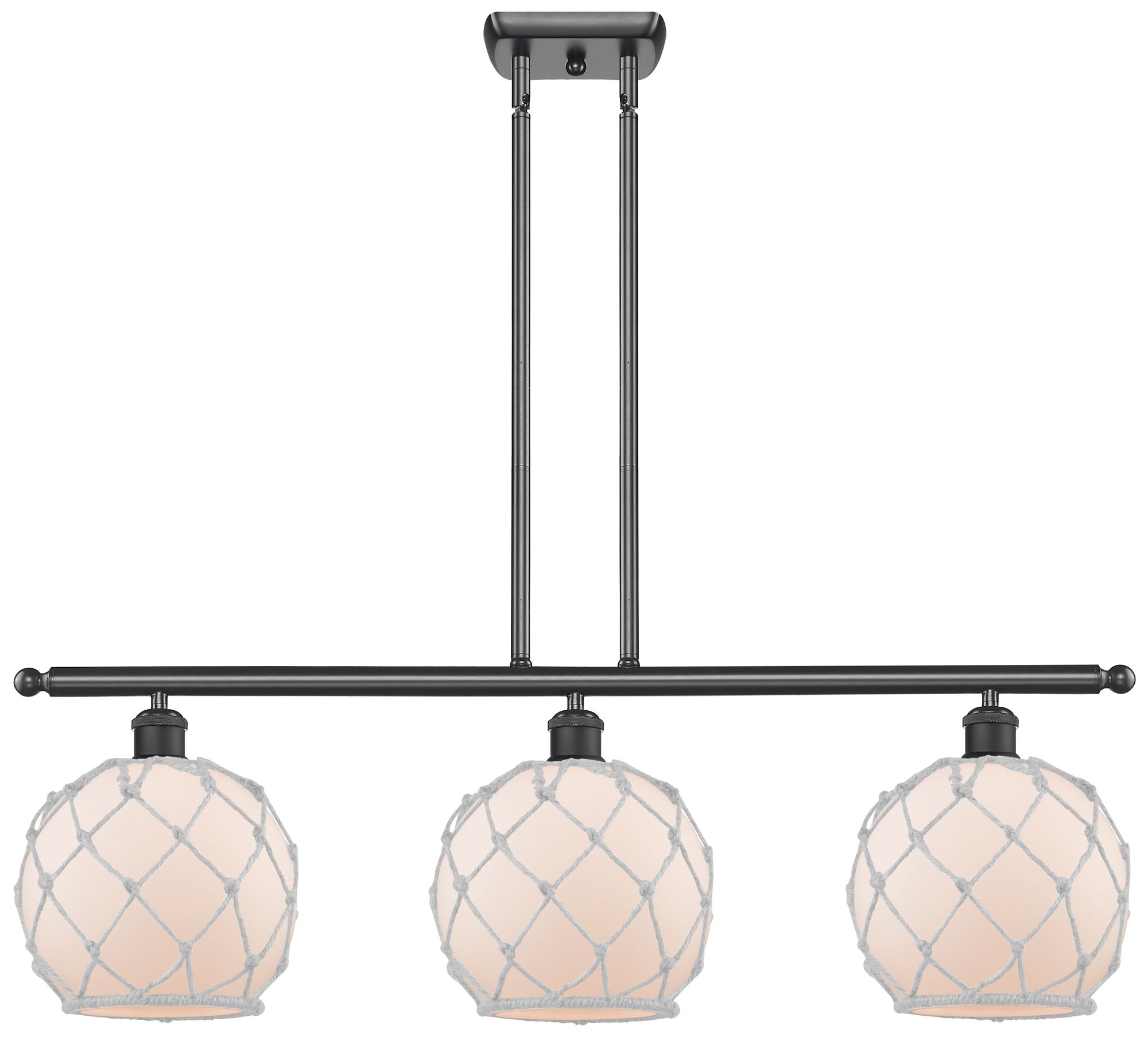 Innovations Lighting Farmhouse Rope Black Collection