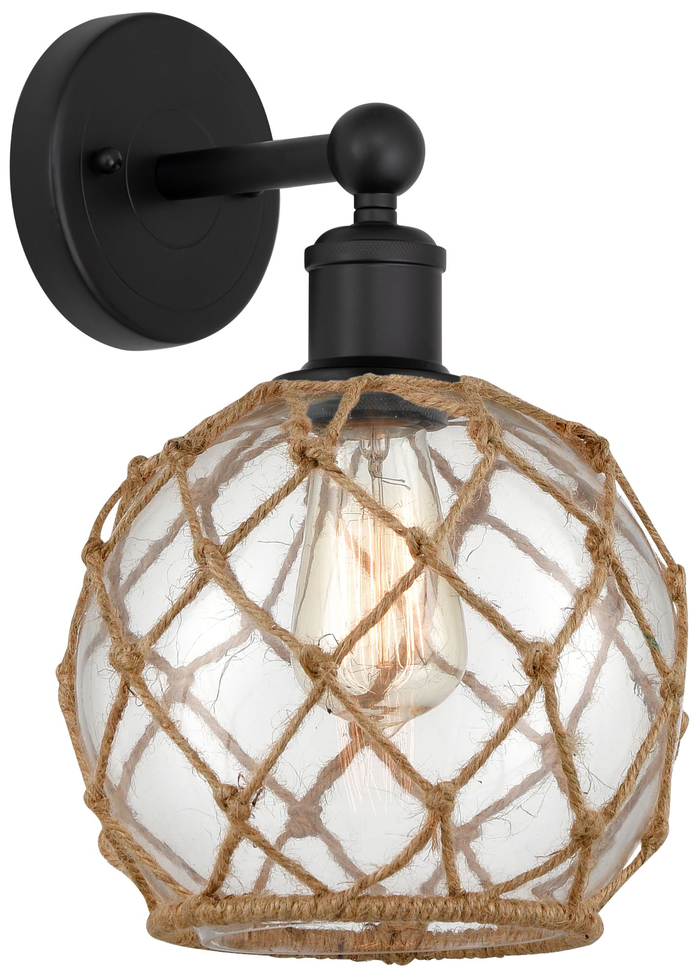 Innovations Lighting Farmhouse Rope Black Collection