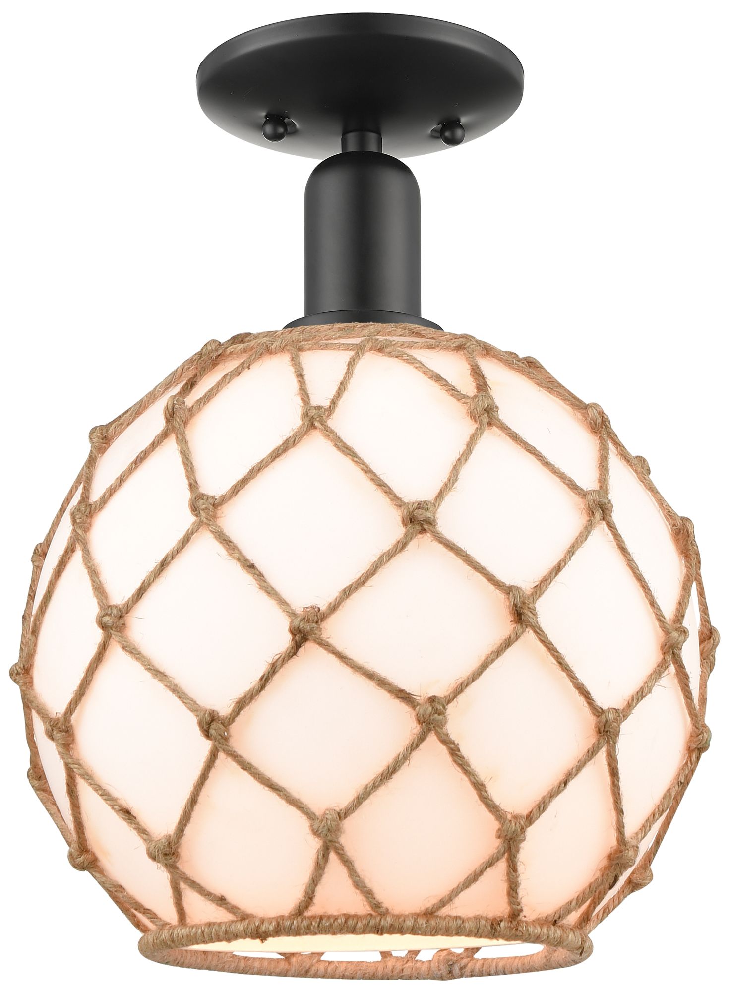 Innovations Lighting Farmhouse Rope Black Collection