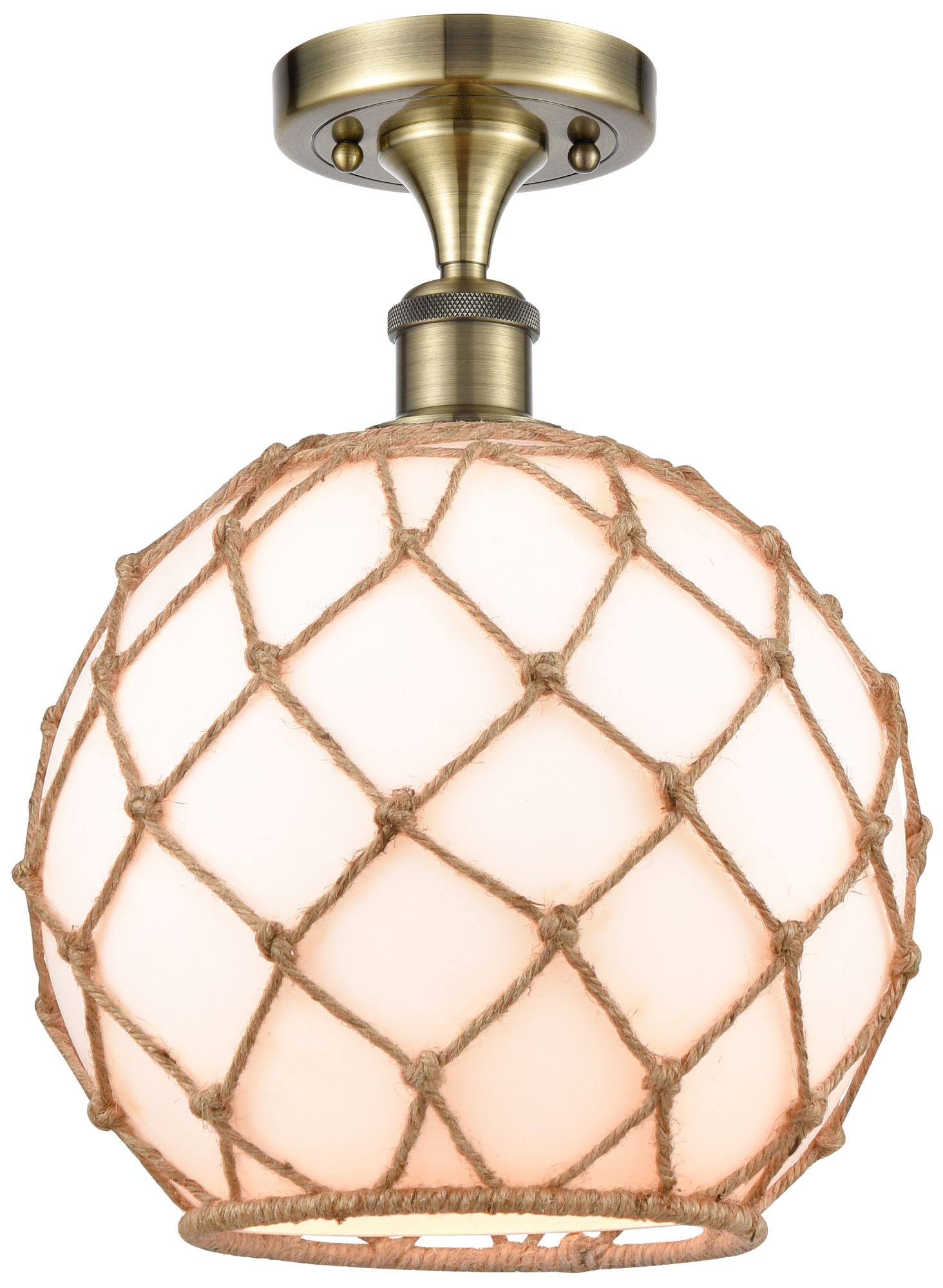 Innovations Lighting Farmhouse Rope Brass - Antique Brass Collection
