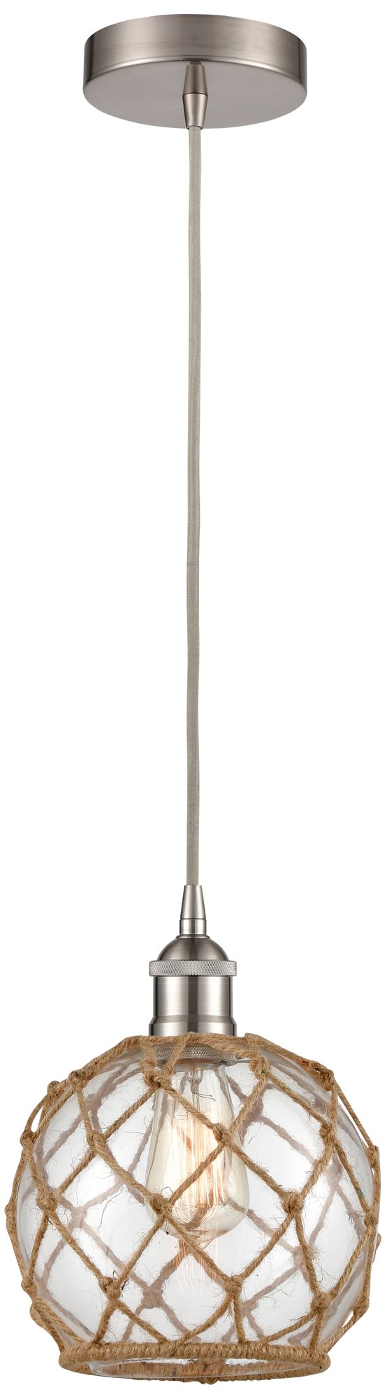 Innovations Lighting Farmhouse Rope Brushed Nickel Collection
