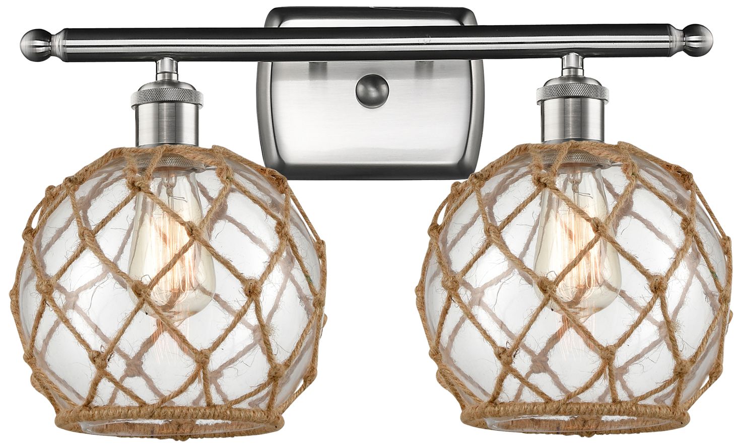 Innovations Lighting Farmhouse Rope Brushed Nickel Collection
