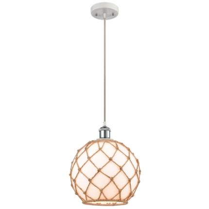 Innovations Lighting Farmhouse Rope Chrome Collection