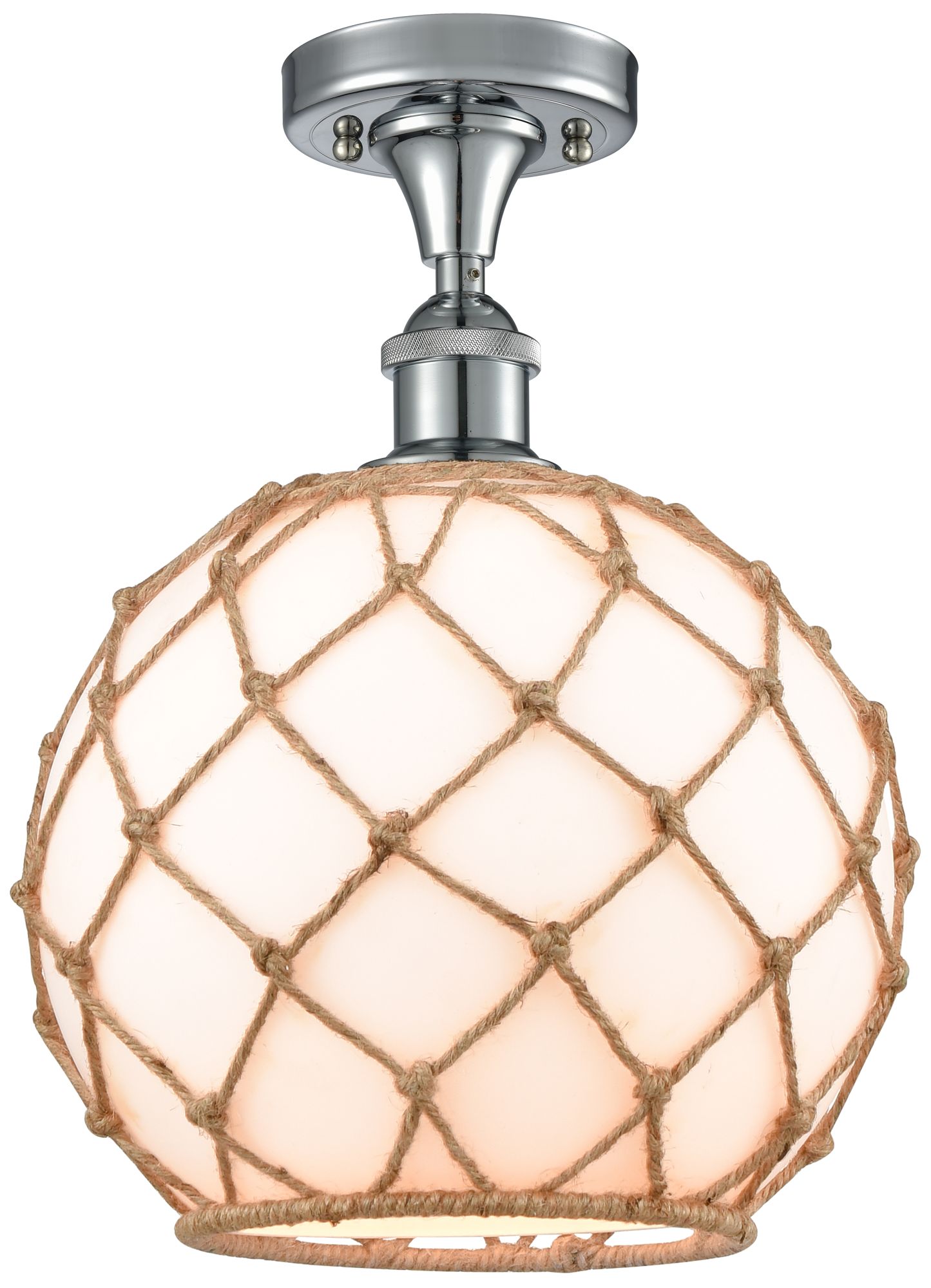 Innovations Lighting Farmhouse Rope Chrome Collection
