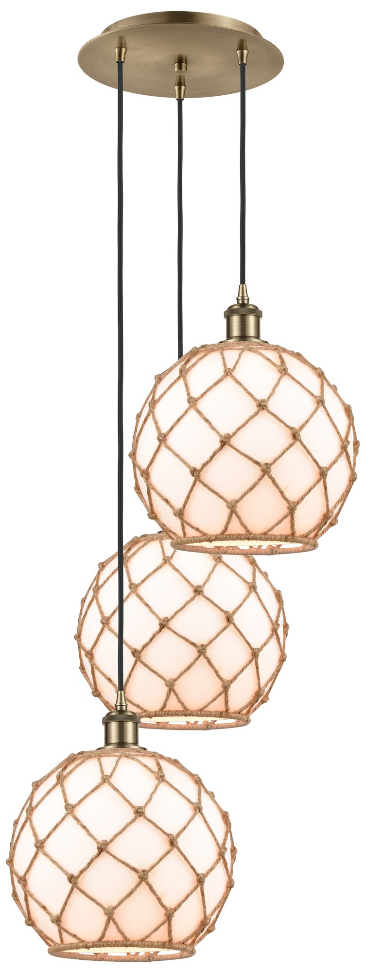 Innovations Lighting Farmhouse Rope White Collection