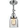 Innovations Lighting Franklin Bell 5" Chrome Clear Glass Ceiling Light