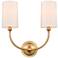 Innovations Lighting Giselle 15" Wide 2-Light Satin Gold Sconce
