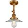 Innovations Lighting Halophane 8 1/2" Brushed Brass Ceiling Light