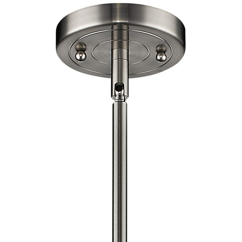 Image 3 Innovations Lighting Large Bell 8" Wide Nickel and Glass Mini Pendant more views