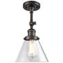 2_Innovations Lighting Large Cone 8" Bronze Adjustable Ceiling Light
