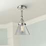 1_Innovations Lighting Large Cone 8" Nickel Adjustable Ceiling Light