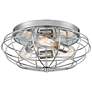 Innovations Lighting Muselet 15" Cage Polished Chrome Ceiling Light