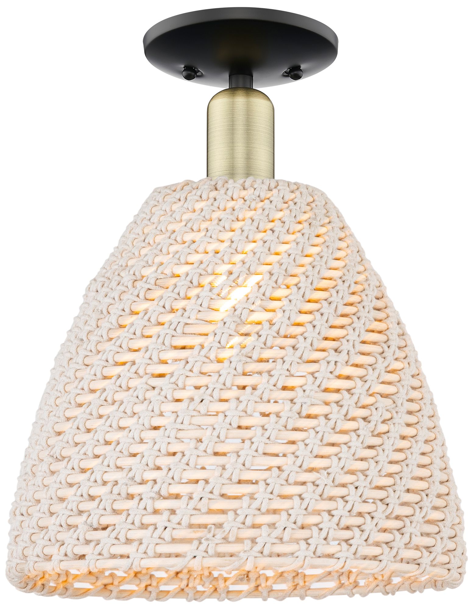 Innovations Lighting Natural Ballston Dome Black Collection