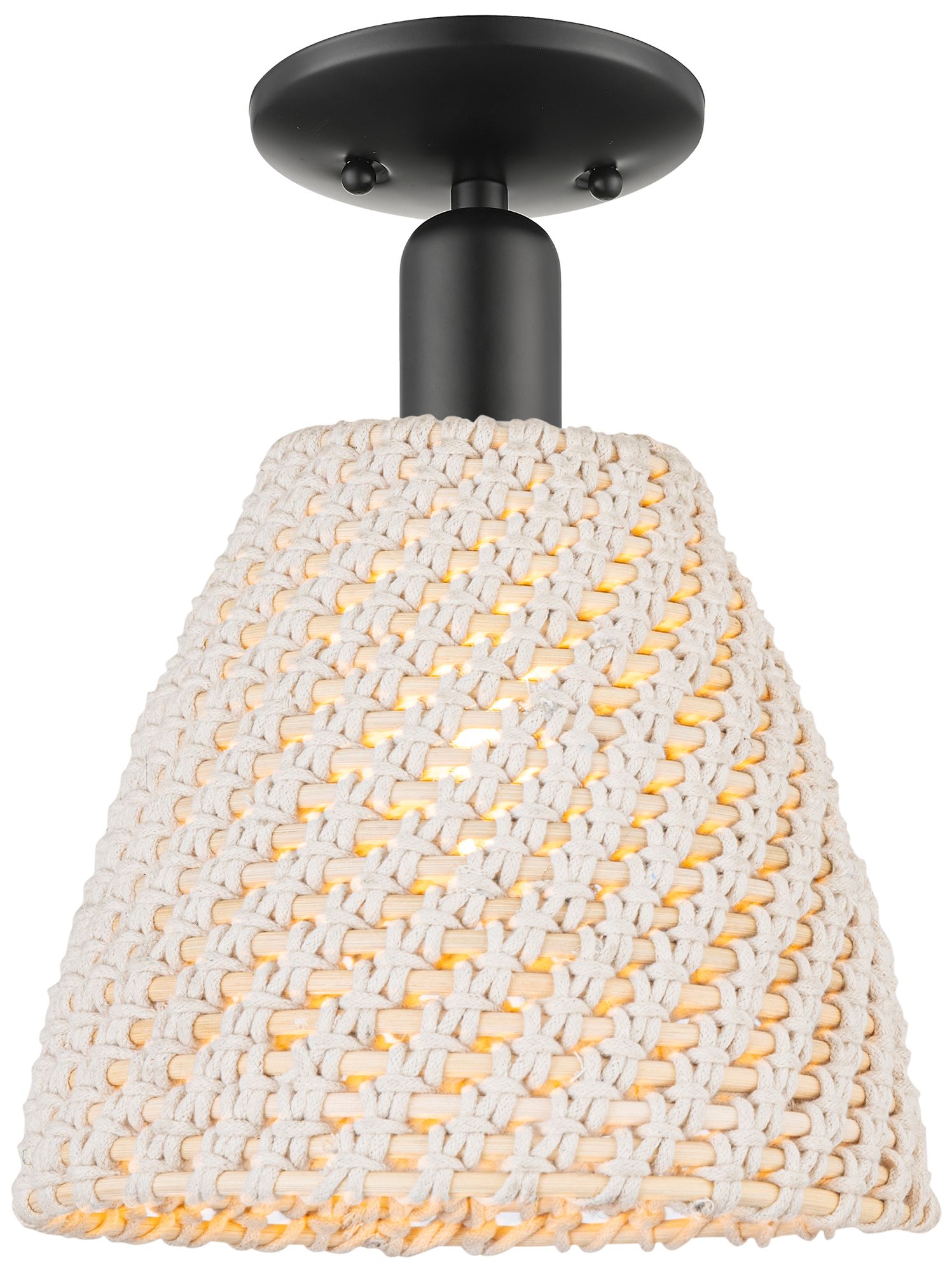 Innovations Lighting Natural Ballston Dome Black Collection