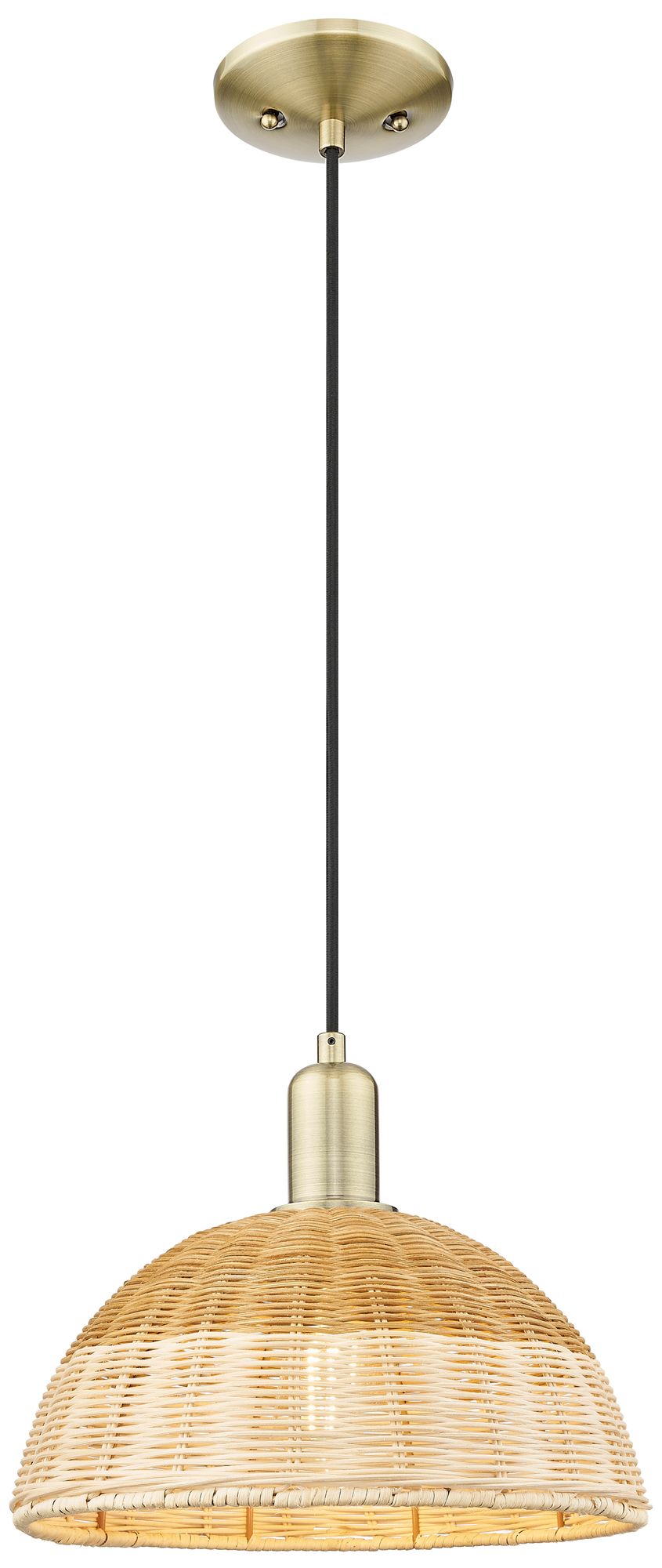 Innovations Lighting Natural Ballston Dome Brass - Antique Brass Collection
