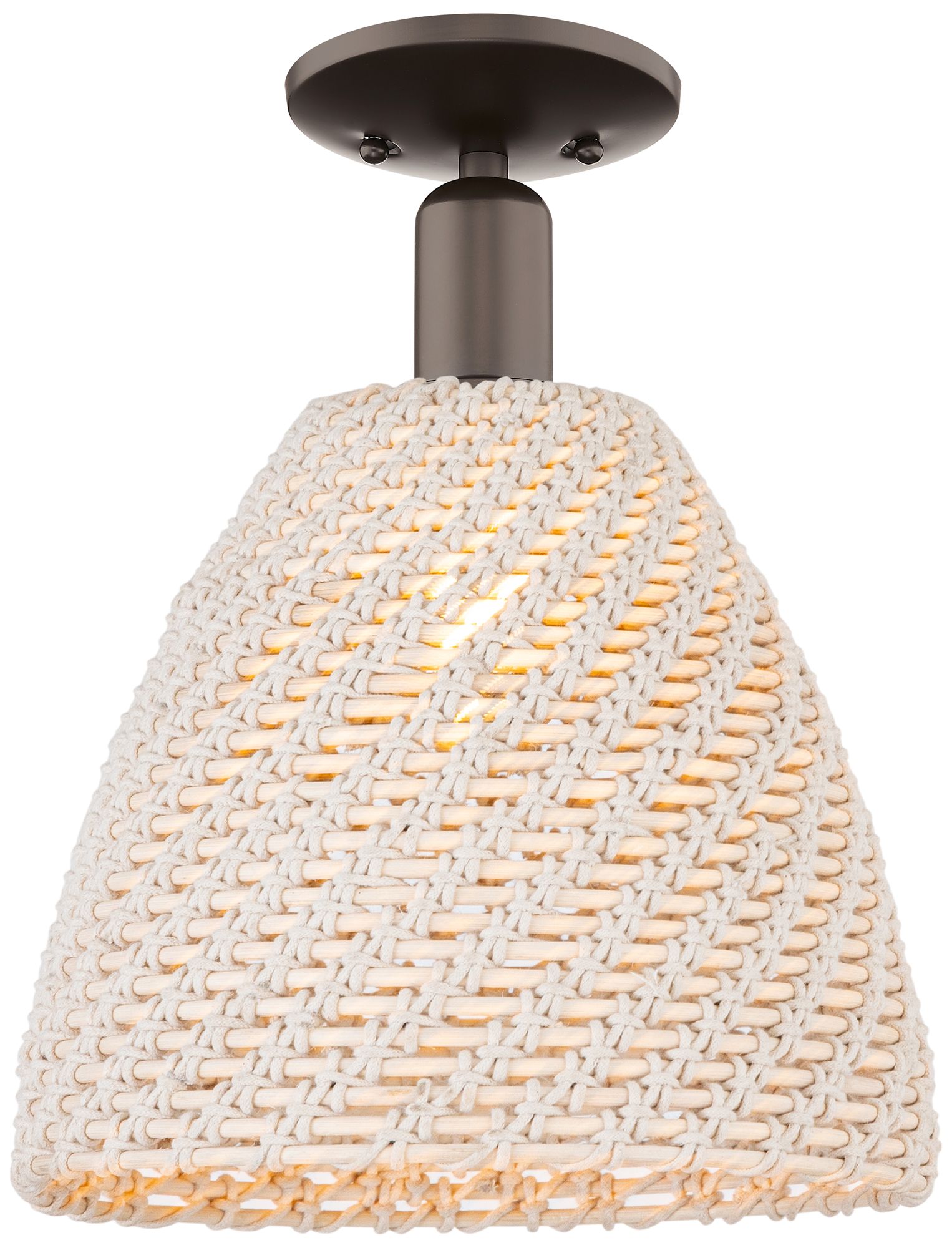 Innovations Lighting Natural Ballston Dome Brown Collection