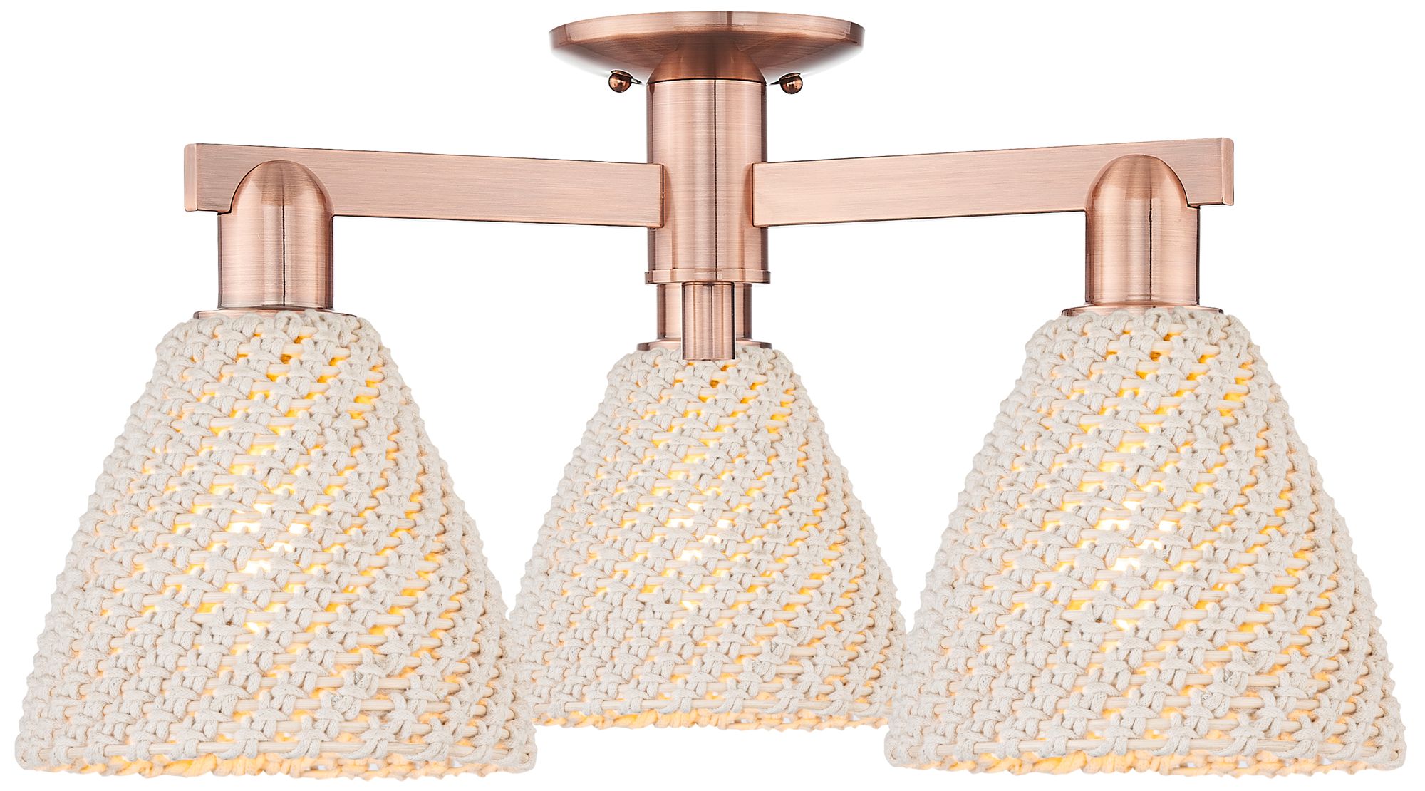 Innovations Lighting Natural Ballston Dome Brown Collection