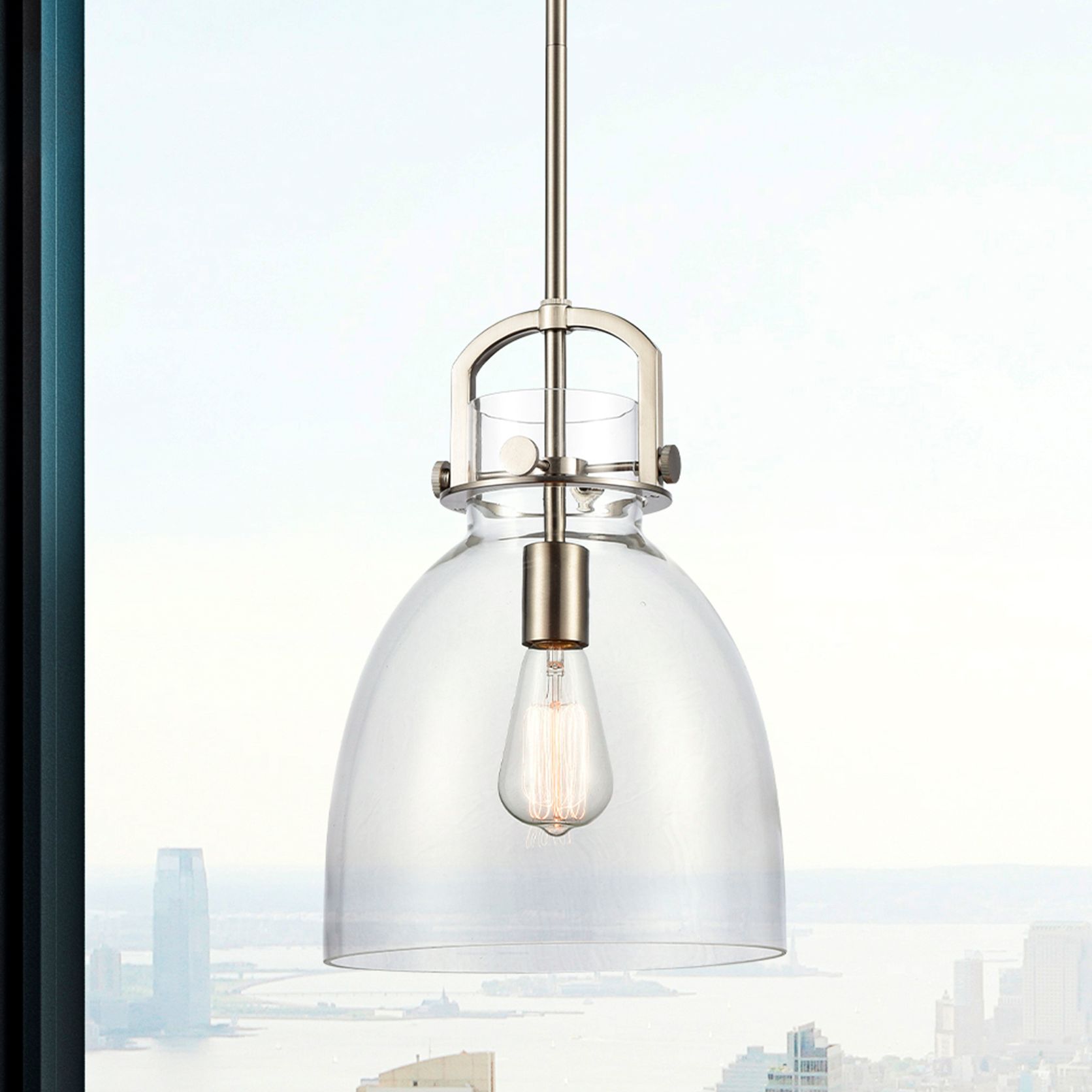 Innovations Lighting Newton Bell Brushed Nickel Collection