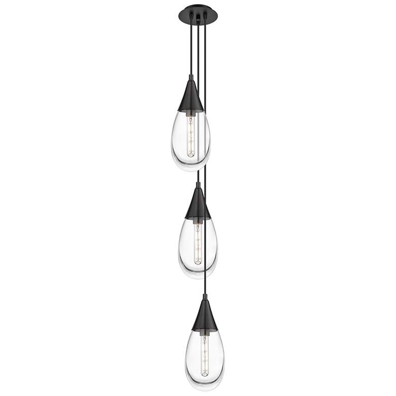 Innovations Lighting Owego 7 1/4" Wide 3Light Smoke Glass Pendant