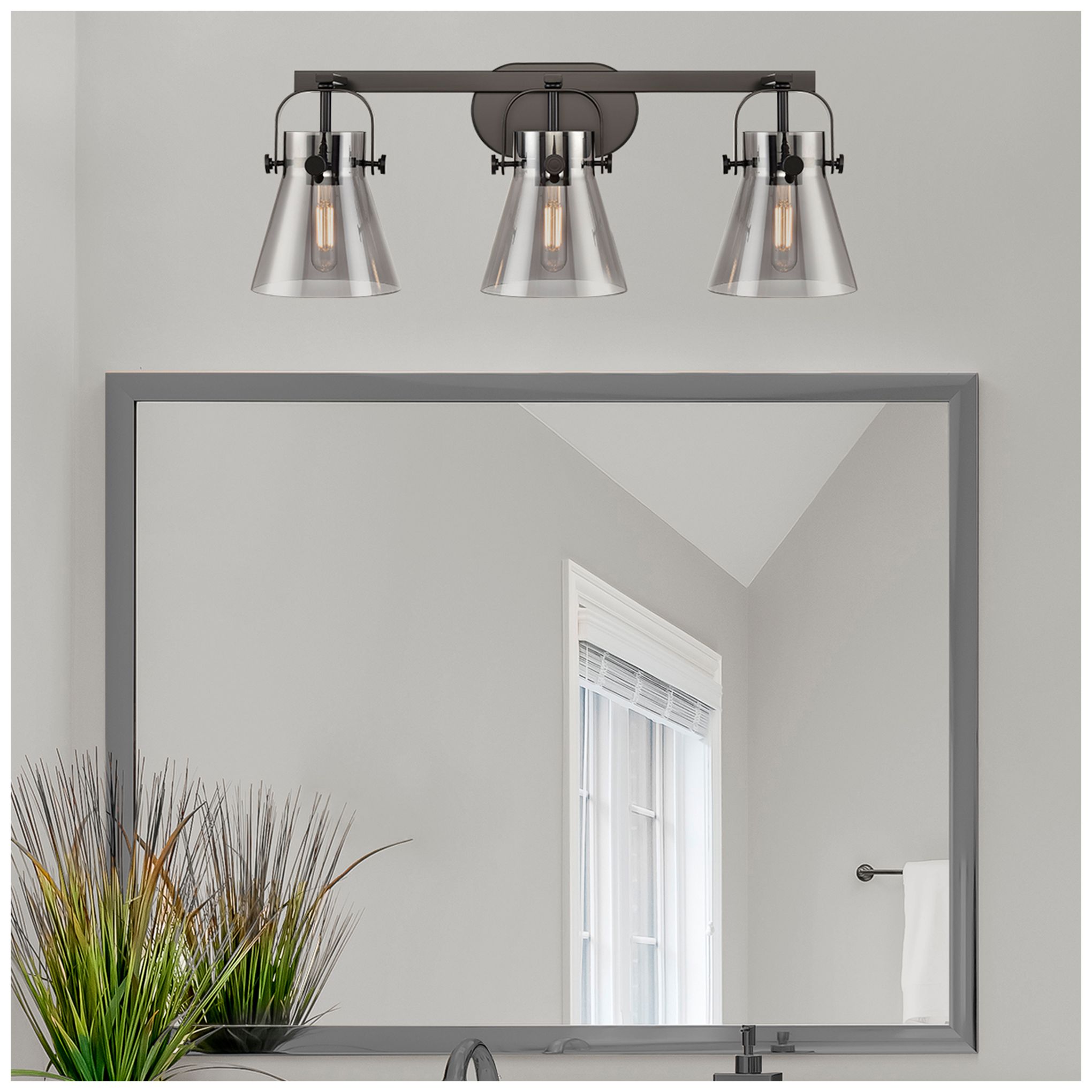 Innovations Lighting Pilaster II Cone Black Collection