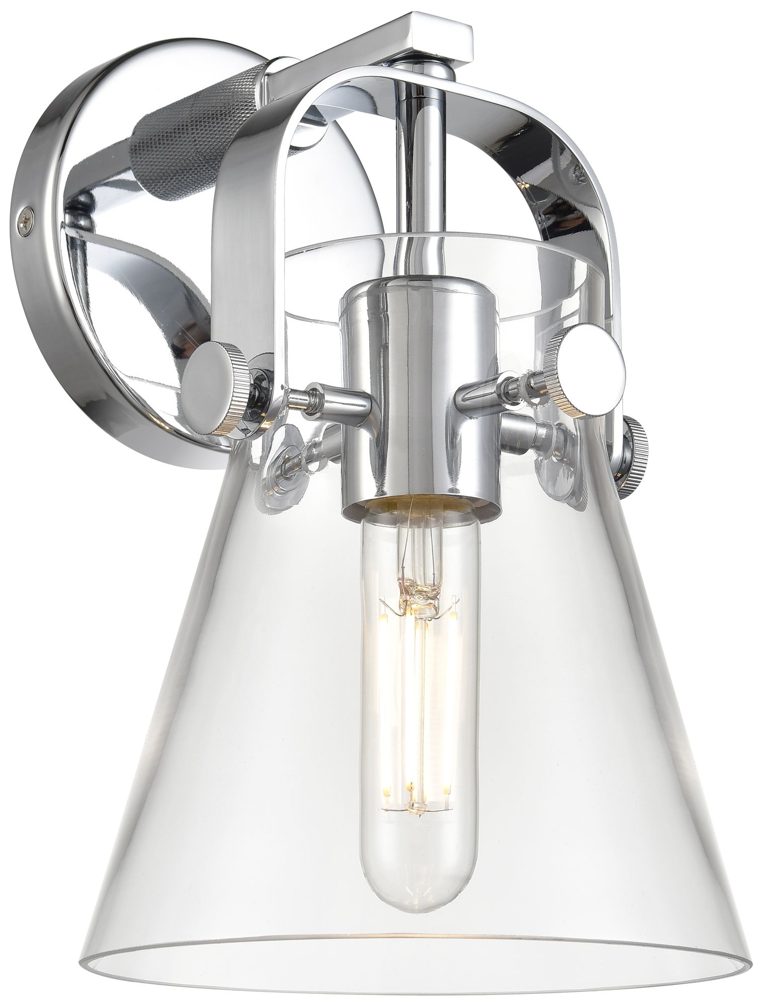 Innovations Lighting Pilaster II Cone Chrome Collection