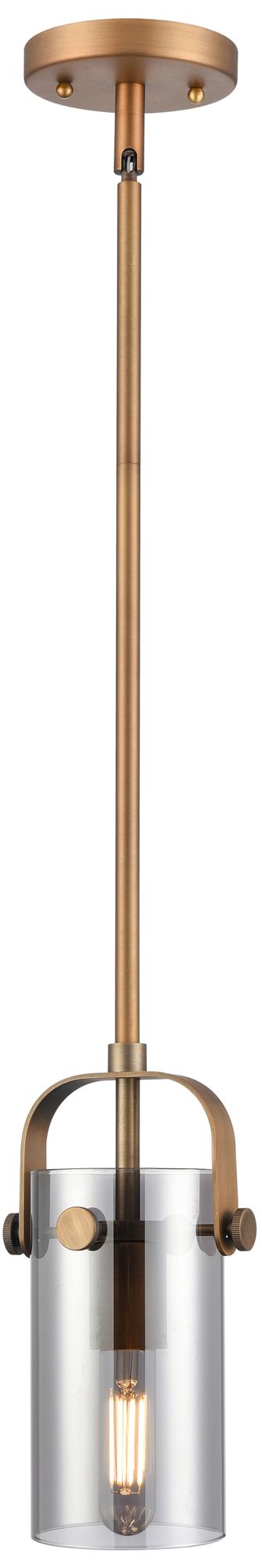 Innovations Lighting Pilaster II Cylinder Brass - Antique Brass Collection