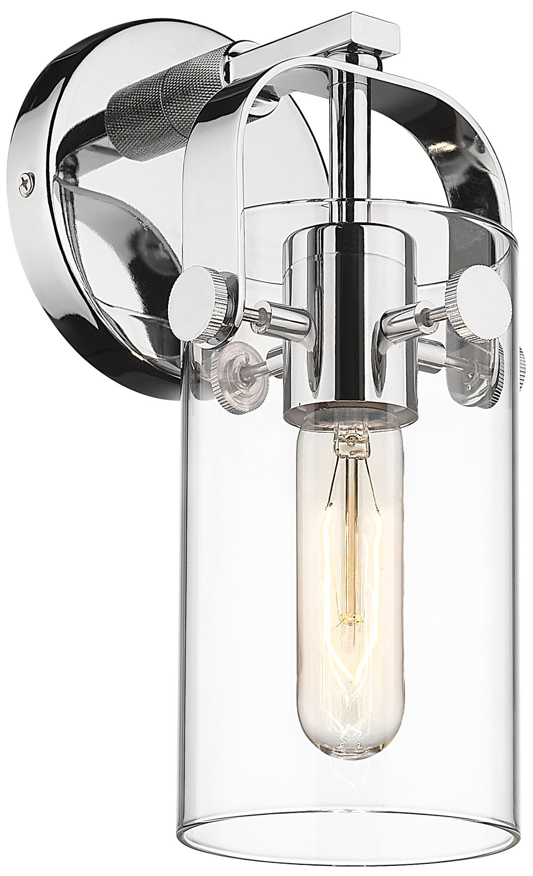 Innovations Lighting Pilaster II Cylinder Chrome Collection