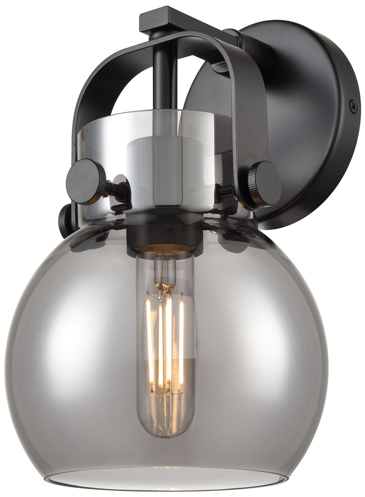 Innovations Lighting Pilaster II Sphere Black Collection
