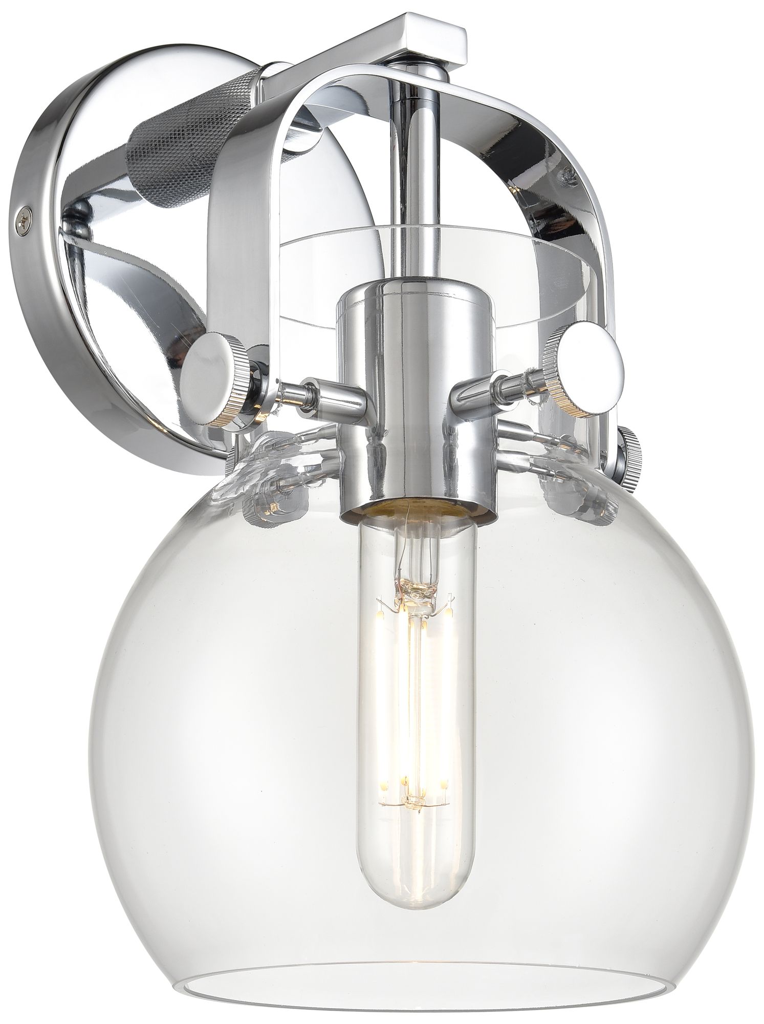 Innovations Lighting Pilaster II Sphere Chrome Collection