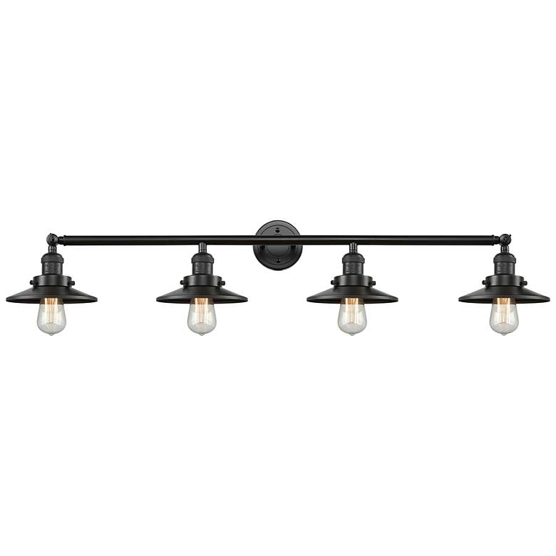 Image 1 Innovations Lighting Railroad 44 inch 4-Light Bronze LED Bath Light