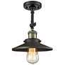 2_Innovations Lighting Railroad 8" Black Brass Adjustable Ceiling Light